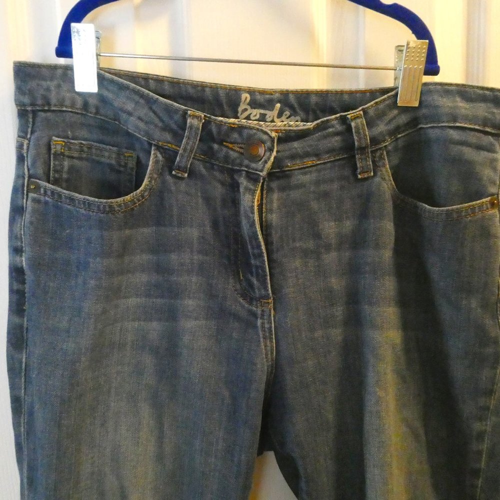 Boden Straight Leg Jeans Mid-wash Sz 8R